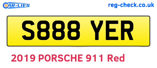 S888YER are the vehicle registration plates.