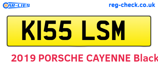 K155LSM are the vehicle registration plates.
