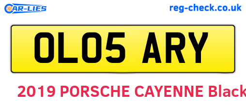 OL05ARY are the vehicle registration plates.