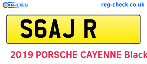 S6AJR are the vehicle registration plates.