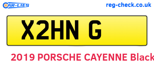X2HNG are the vehicle registration plates.