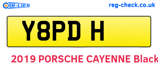 Y8PDH are the vehicle registration plates.