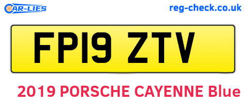 FP19ZTV are the vehicle registration plates.