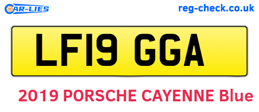 LF19GGA are the vehicle registration plates.