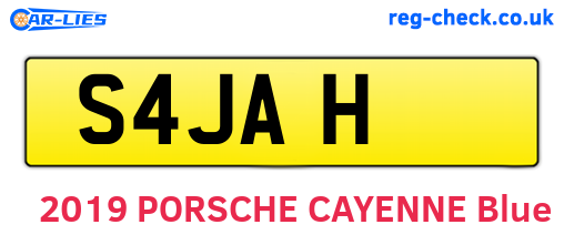 S4JAH are the vehicle registration plates.