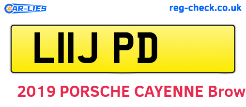 L11JPD are the vehicle registration plates.