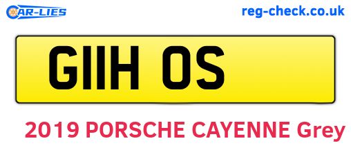 G11HOS are the vehicle registration plates.