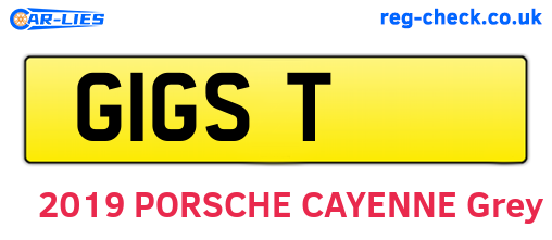 G1GST are the vehicle registration plates.