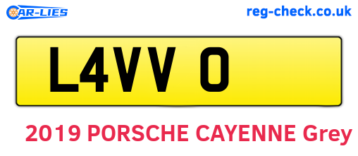 L4VVO are the vehicle registration plates.