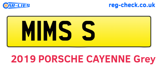M1MSS are the vehicle registration plates.