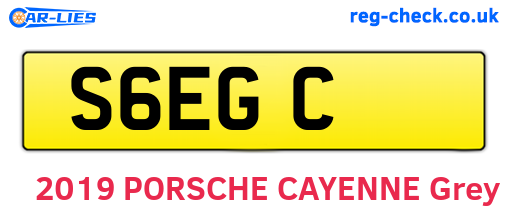 S6EGC are the vehicle registration plates.