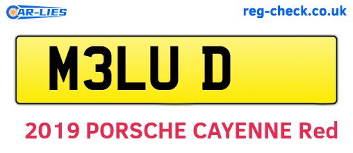 M3LUD are the vehicle registration plates.