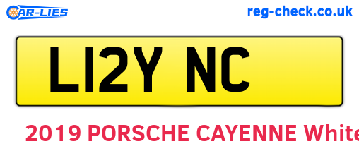 L12YNC are the vehicle registration plates.