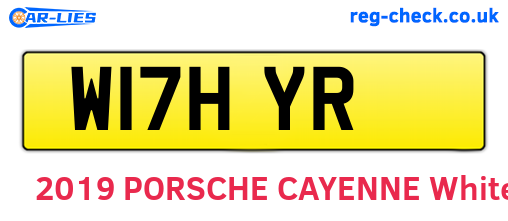 W17HYR are the vehicle registration plates.