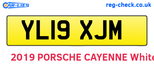 YL19XJM are the vehicle registration plates.