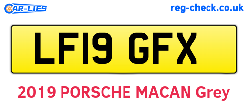 LF19GFX are the vehicle registration plates.
