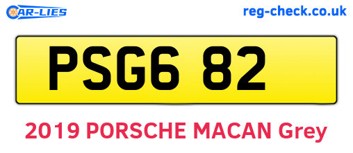 PSG682 are the vehicle registration plates.