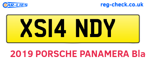 XS14NDY are the vehicle registration plates.