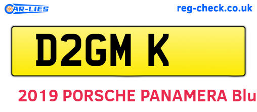 D2GMK are the vehicle registration plates.