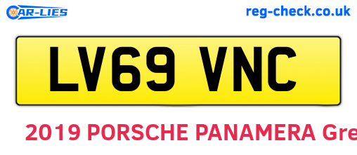 LV69VNC are the vehicle registration plates.