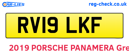 RV19LKF are the vehicle registration plates.