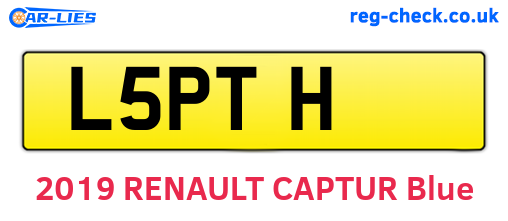L5PTH are the vehicle registration plates.