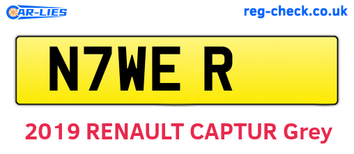 N7WER are the vehicle registration plates.