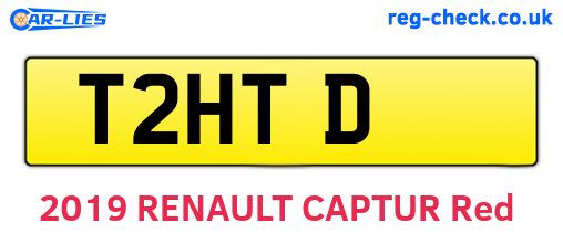 T2HTD are the vehicle registration plates.