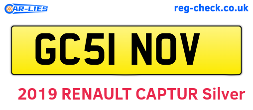 GC51NOV are the vehicle registration plates.