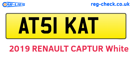 AT51KAT are the vehicle registration plates.