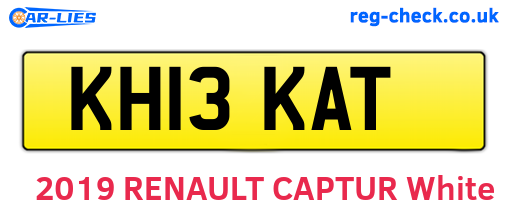 KH13KAT are the vehicle registration plates.