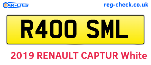 R400SML are the vehicle registration plates.
