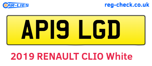 AP19LGD are the vehicle registration plates.
