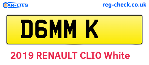 D6MMK are the vehicle registration plates.