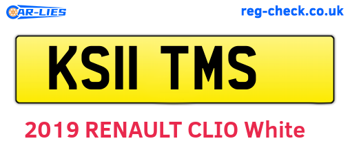 KS11TMS are the vehicle registration plates.