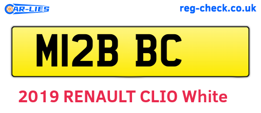 M12BBC are the vehicle registration plates.