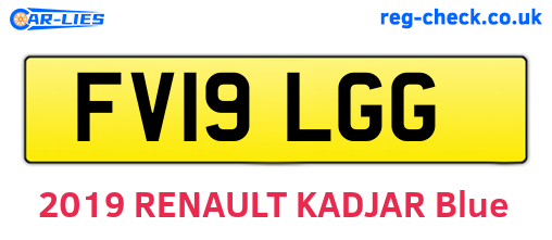 FV19LGG are the vehicle registration plates.