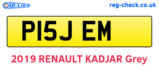 P15JEM are the vehicle registration plates.