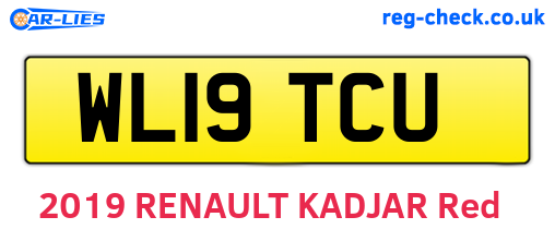 WL19TCU are the vehicle registration plates.