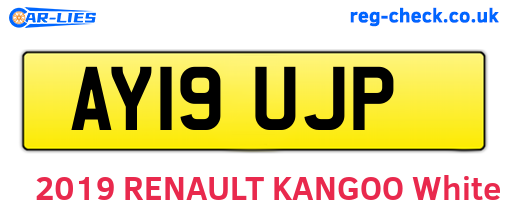AY19UJP are the vehicle registration plates.