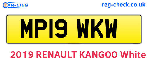 MP19WKW are the vehicle registration plates.