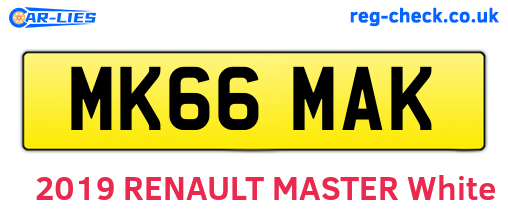 MK66MAK are the vehicle registration plates.