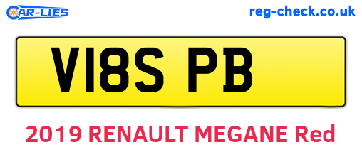 V18SPB are the vehicle registration plates.