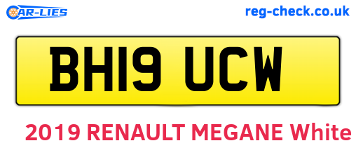 BH19UCW are the vehicle registration plates.