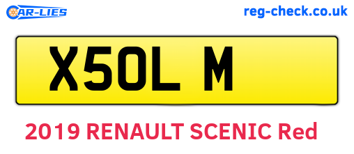 X5OLM are the vehicle registration plates.