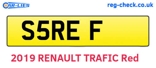 S5REF are the vehicle registration plates.