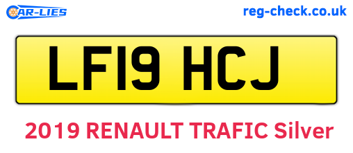 LF19HCJ are the vehicle registration plates.