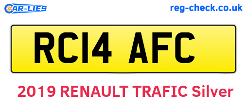 RC14AFC are the vehicle registration plates.