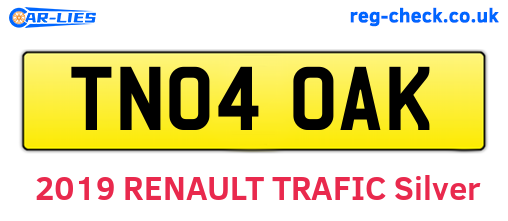TN04OAK are the vehicle registration plates.