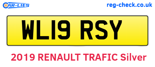 WL19RSY are the vehicle registration plates.